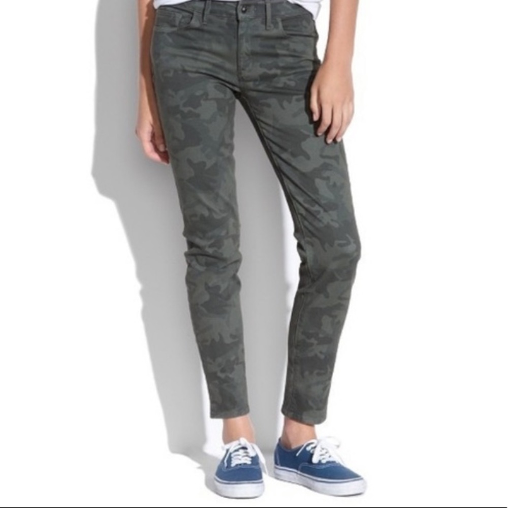 Madewell Camo Skinny Skinny Ankle Jeans
